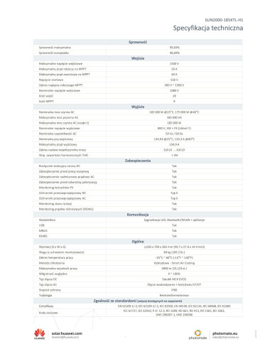 Huawei SUN 2000-185KTL-H1 185 kW